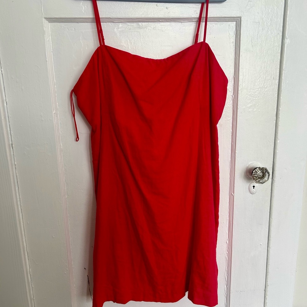 GAP Vibrant Red Sleeveless Dress